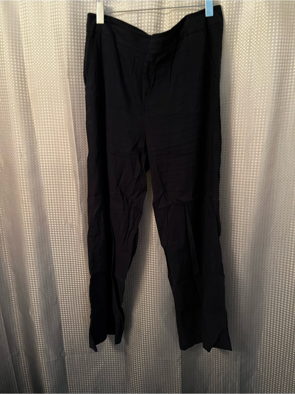 Chico's Black Wide-Leg Trousers